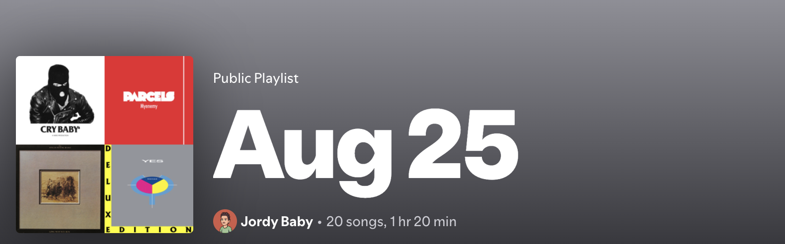 Aug 2025 Playlist